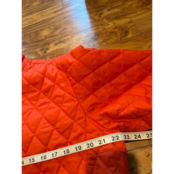Lands’ End Women’s XL Quilted Jacket – Pumpkin Orange Thermolite Insulation - Picture 6 of 8